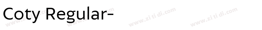 Coty Regular字体转换 Coty Regular字体转换
